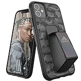 La tira trasera con soporte horizontal y vertical integrado también funciona como banda de agarre que permite múltiples maneras de usar tu funda Adidas iPhone 11