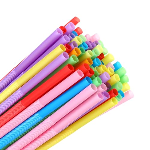 1000 pitillos flexibles de plástico coloridos 26 cm miniatura 3