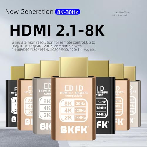 Image of 1 Pack HDMI Dummy Plug 8K@30Hz, 4K@120Hz EDID Emulator