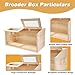Solid Wood Chicken Brooder Box with Lighting Kit & Thermometer - Indoor Brooding for 25 Chicks (32x16x16) - Ideal for Chickens, Ducks, Quails, Hamsters & Lizards