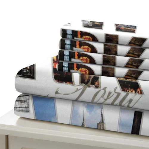 Housse de couette New York 135x200 microfibre pour lit simple - 7