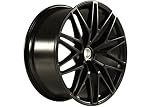 Adecuado para 95B Macan 21, Compatible con Porsche Macan llanta RS Spyder Design II, 9,5J 21 ET27, negro satinado