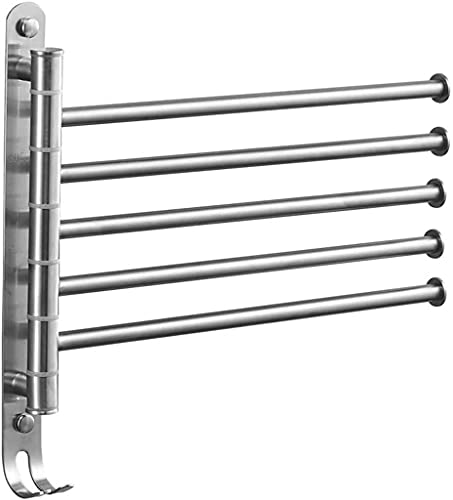 Porte-serviettes rotatif support mural mobile sans perçage - 2