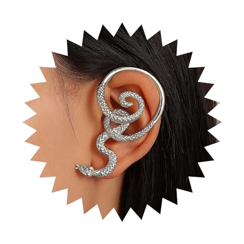 Yheakne Punk Snake Ear Cuff - Gothic Serpent Climber Cartilage