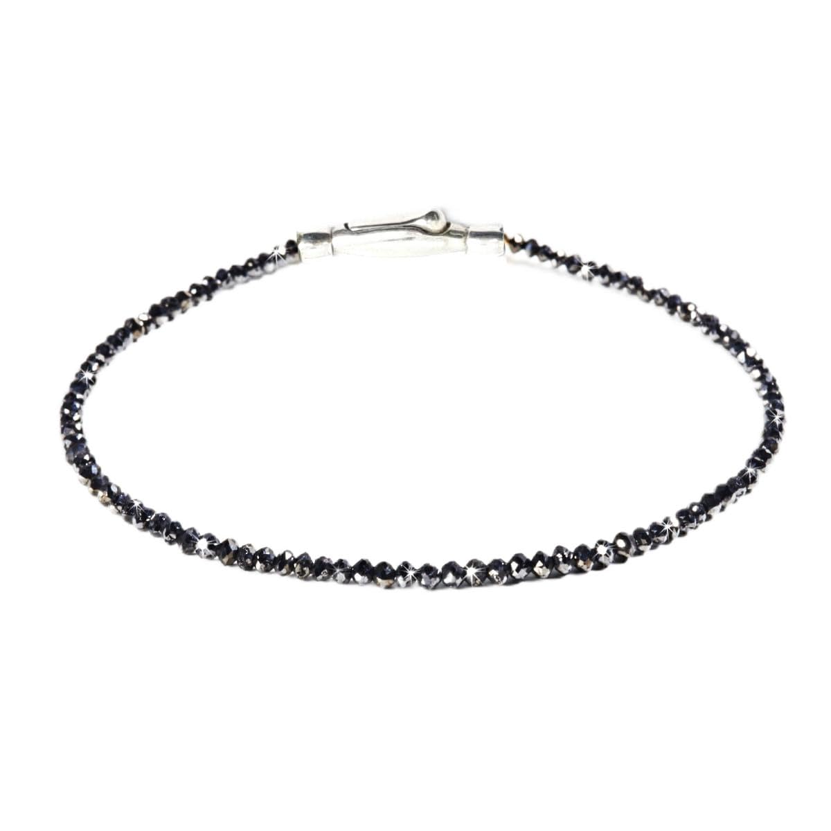 Diamant Armband aus natürlichen, echten Diamanten facettiert, Verschluss 925er Sterling Silber Tennisarmband, Diamantarmband Geschenkidee für Damen Frauen, Herren,Männer