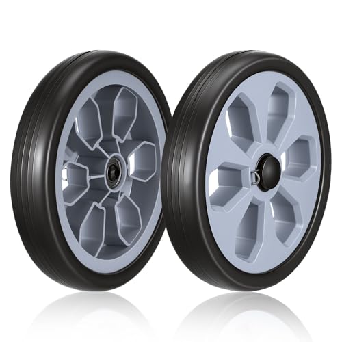 Remplacement de roues pour chariot de courses en ABS et EVA noir silencieux x2