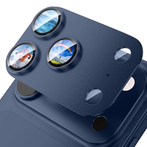 Objectif iPhone 17 Pro Max protégé par un cadre alu Tigowos et verre trempé 9H AR