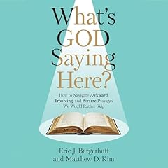 What's God Saying Here? Audiolibro Por Eric J. Bargerhuff, Matthew D. Kim arte de portada