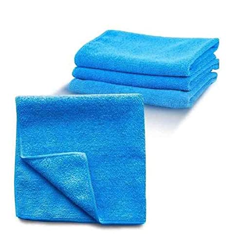 Kit 10 Panos De Flanela De Microfibra 50x70cm Multiuso Super Absorção (Azul)