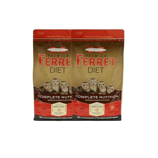 Marshall Premium Ferret Diet Food, 4 Pound, 2 Pack