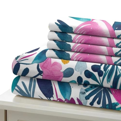 Parure housse de couette fleurs 3D super king size 260x220cm microfibre - 6