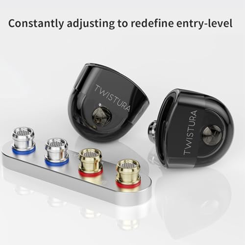 Image of TWISTURA D-Minor In-ear Headphones with Microphone, 10mm Dynamic Driver Earbud Headphones, Noise Isolation Wired Earphone with Interchangeable Sound Tube Filter Mouthpiece, Wired Ear Buds for Phone,PC