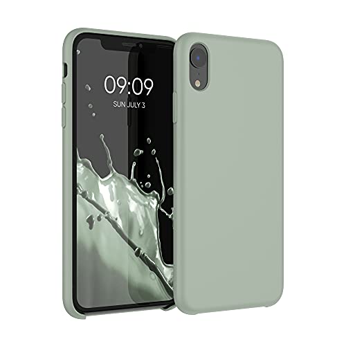 Ya en manzanajugosa.com: kwmobile Carcasa Compatible con Apple iPhone XR Funda - Case TPU y Silicona antigolpes - Apto Carga inalámbrica - Gris Verdoso
