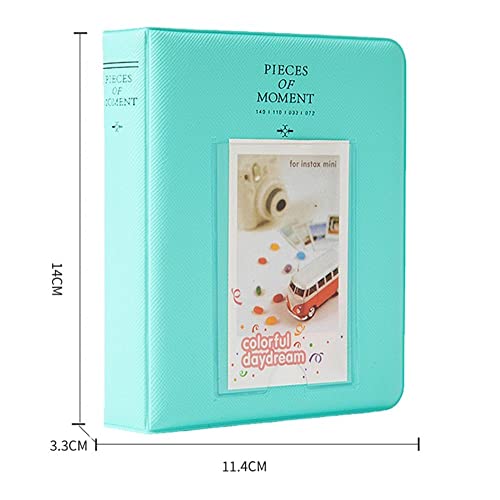 KALUO Fotokartenhalter mit 64 Fächern für Fotoaufkleber, Fotoalbum, Fotoalbum, Aufbewahrung, Sofortalben (grün) – Bild 3