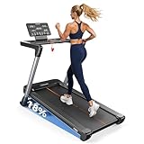 YOSUDA Laufband für Zuhause Klappbar, Laufband mit Automatischer 18% Steigung, 3,0 Ps, Belastbar Bis 172 Kg, Bluetooth-App-Kompatibel, HochauflöSender Led-Bildschirm