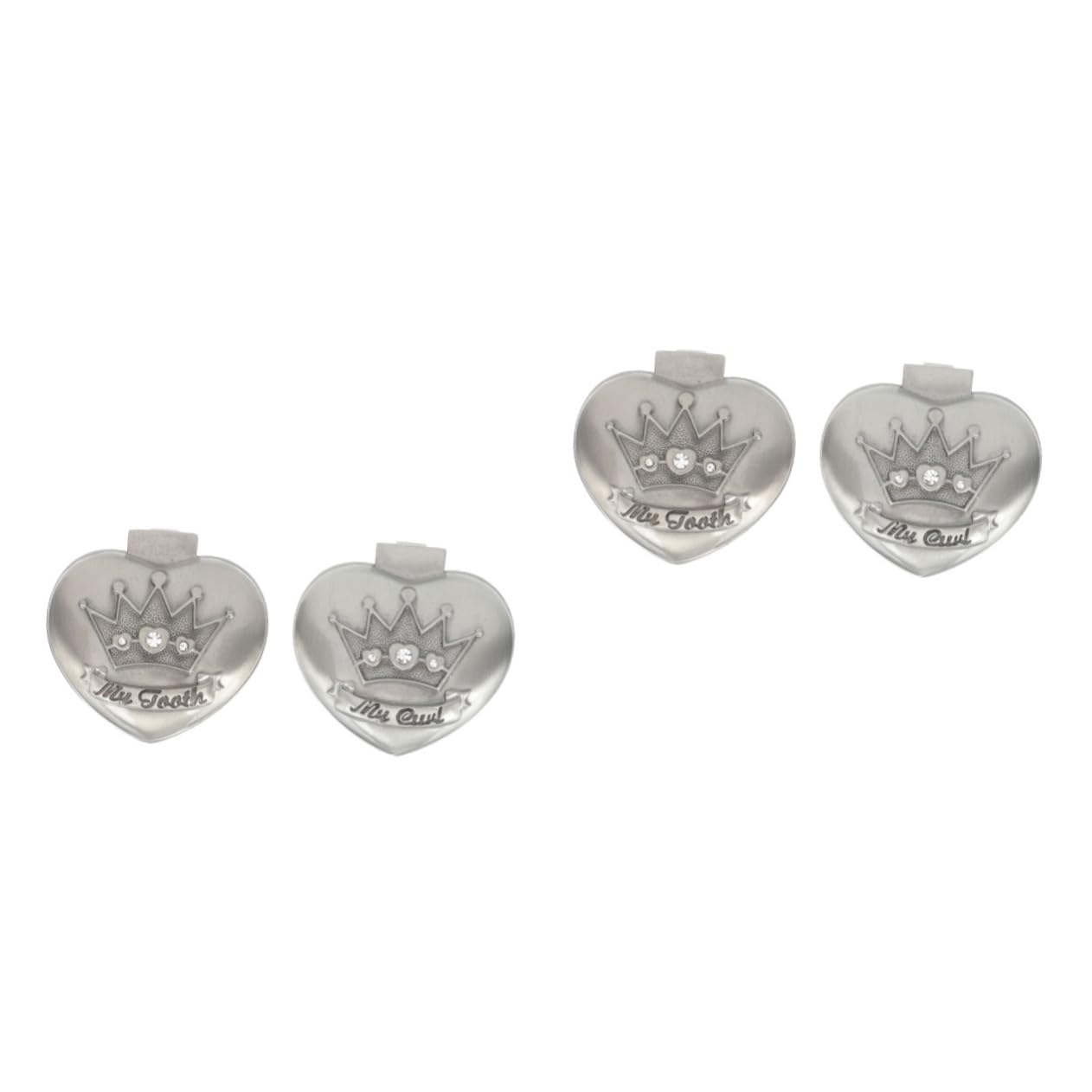Toyvian 4piezas Caja De Almacenamiento De Dientes De Aleación Para Niño Niña Organizador De Recuerdos De Dientes De Leche Contenedor Creativo y Duradero Para Bebés y Niño Niña