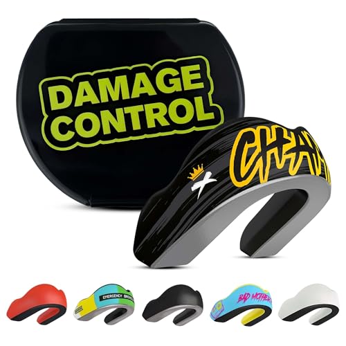 DAMAGE CONTROL Extreme Impact Sports Mouth Guard w/Case – Champ