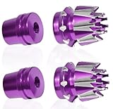 Fraizoe RC 2pcs M3 Transmitter Stick Ends Aluminum Rocker Stick Cap for RC Car Plane Boat Controller Thumb Accessories, Compatible with Frsky X7, Flysky I6S, Futaba, Spektrum DX6, Taranis X9D (Purple)