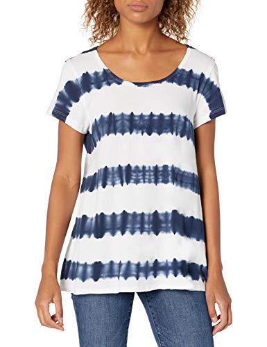 Calvin Klein Women's Tie Dye Stripe Tee