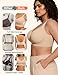 PoseFree Jelly Wireless Bra for Women Plus Size, Older Women - Full Coverage with Full Support & Lift - No Underwire, Back Smoothing, Soft Comfort Everyday Bra (Nude, XL)