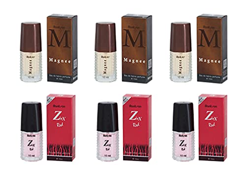 Rankson MAGNEE ZINX RED All Day Perfume For Men & Women 10ml - Pack Of 6