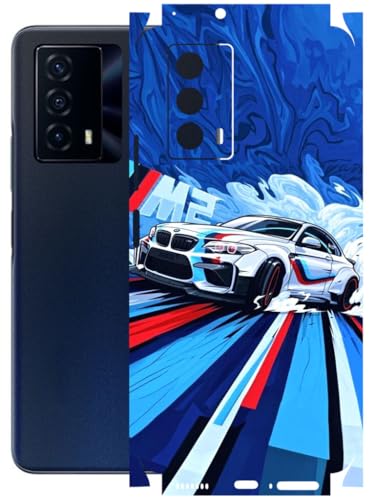 Image of AtOdds - Full Body Back Screen Guard Protector Film - Lamination Wrap Skin Sticker Compatible with IQOO Z5 | Scratchproof Matte Finish (BWM)