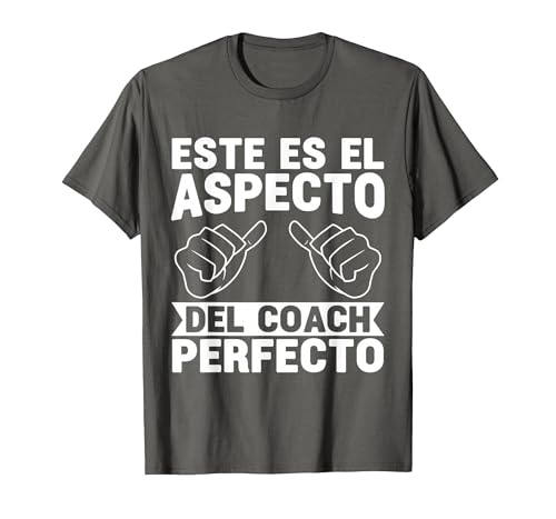 Coach Perfecto Regalo De Entrenador Deportivo Camiseta, Hombre, Asfalto, S