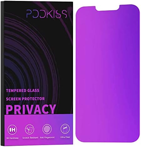 PDDKISS Compatible for iPhone 12/iPhone 12 Pro Privacy Screen Protector 6.1 inch Display, Gradient Colorful Anti Spy Anti Blue Light HD Screen Protector Tempered Glass Easy Installation