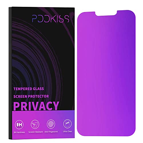 Pddkiss Compatible For Iphone 12/Iphone 12 Pro Privacy Screen Protector 6.1 Inch Display, Gradient Colorful Anti Spy Anti Blue Light Hd Screen Protector Tempered Glass Easy Installation #TOP2