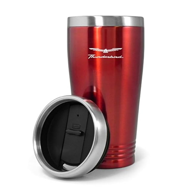 AU-TOMOTIVE GOLD Travel Mug for Ford Thunderbird (Red)