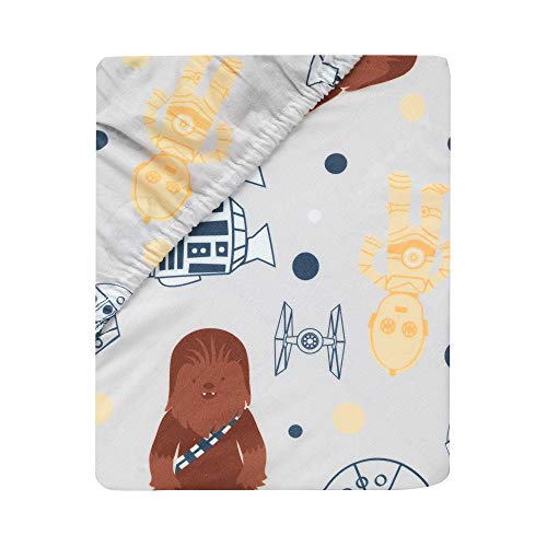 Image of Lambs & Ivy Star Wars Signature Millennium Falcon 100% Cotton Fitted Crib Sheet