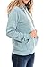 Urban Look Womens Active Long Sleeve Fleece Lined Fashion Hoodie Pullover with Plus Size (Small, A1 Solid Smoky Blue)