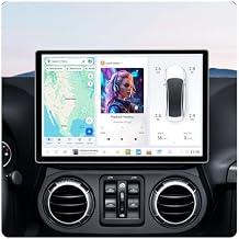 MekedeTech DUDUAUTO DUDU7 Android Radio for Jeep Wrangler JK 2007-2018 Touch Screen Upgrade 13 inch Car Stereo Wireless Carplay Android Auto Head Unit,12GB+512GB,Support 360 Cameras