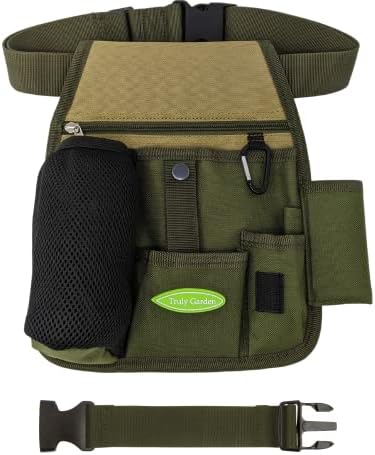Truly Garden Garden Tool Belt Green-Tan XL
