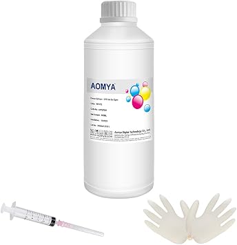 Aomya DTF Ink White 500ml DTF Transfer Ink for PET Film Premium Pigment Ink for I3200 ET8550 ET8500 XP15000 XP600 P800 L1800 DX5 All DTF Printers,Reliable Color Accuracy & Smooth Flow16.9 fl oz