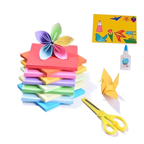 COHEALI 5200 Pçs Papel De Origami Para Crianças Papel Colorido Para Crianças Papel De Construção Dob