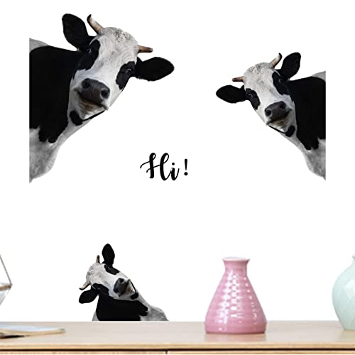 LOKOO Stickers muraux de Printemps | Autocollants de fenêtre imprimés de Fleurs de Vache - Stickers muraux Auto-adhésifs en PVC imperméable pour décorations de fête de Meubles en Carreaux de Verre