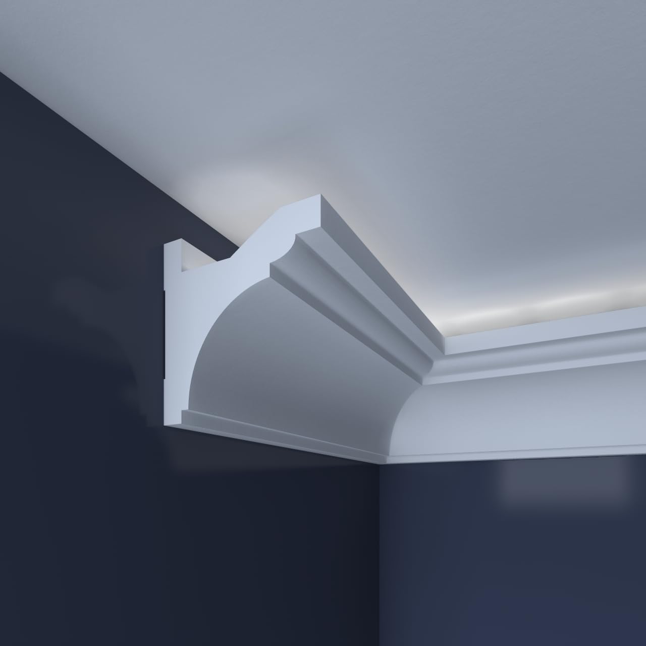 Profilés décoratifs polystyrène LED XPS BL05 pour l'ambiance lumineuse du salon