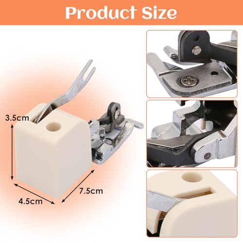 Pie prensatelas cortador lateral para máquina de coser miniatura 2