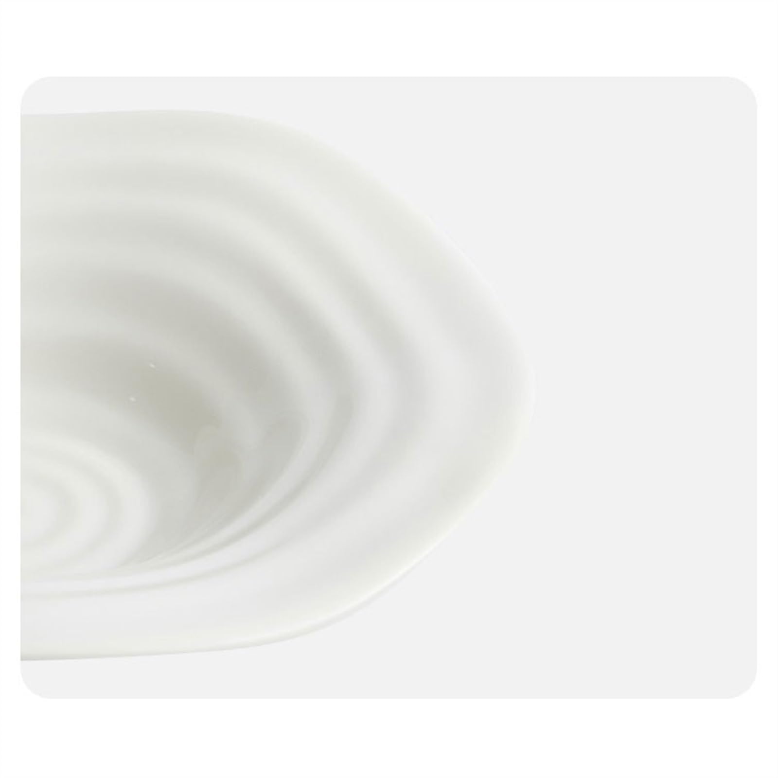 Pastaschalen Speiseteller Teller mit unregelmäßiger Form, modischer kreativer Teller, weiße Keramik, tiefer Teller, Spaghetti-Teller, kommerziell Essteller