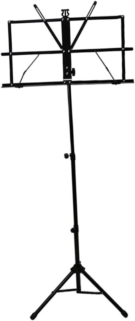 VICASKY Portable Music Stand Section Height Adjustment Up to Rotatable Desktop Book Stand with Flexible Sheet Music Clip for Rehearsal and Performance