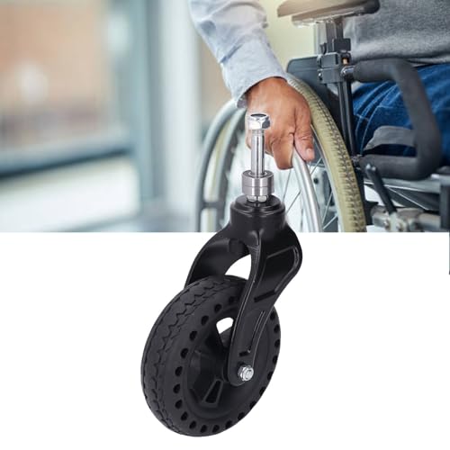Roue de remplacement à roulement robuste charge 75 kg increvable TPE 6" - 3