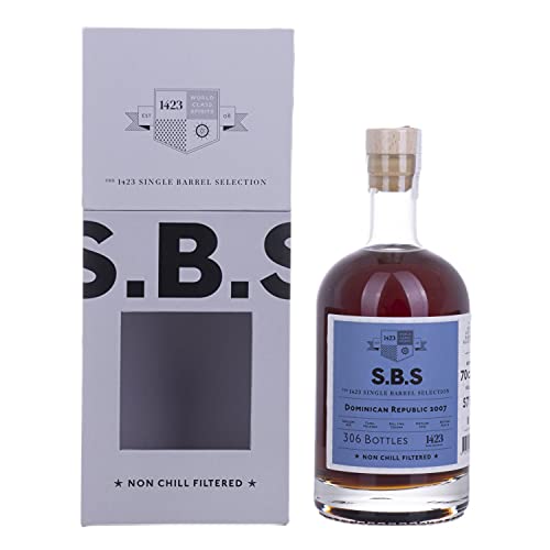 1423 S.B.S DOMINICAN REPUBLIC Rum 2007 57% Vol. 0,7l in Geschenkbox