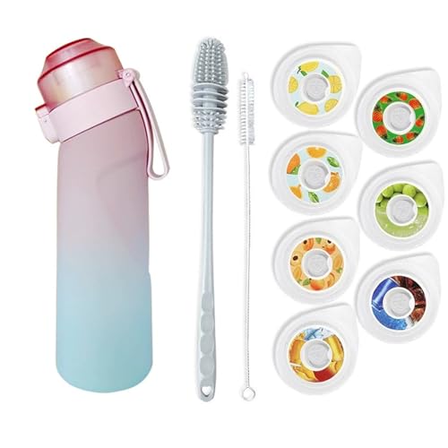 Générique Sportflasche mit Aromakapseln für Wasserflasche, Aroma-Pods für Aromawasser, 0 Zucker, BPA-frei, auslaufsichere Wasserflasche für Fitnessstudio, Büro, Laufen Générique Sportflasche mit Aromakapseln für Wasserflasche, Aroma-Pods für Aromawasser, 0 Zucker, BPA-frei, auslaufsichere Wasserflasche für Fitnessstudio, Büro, Laufen