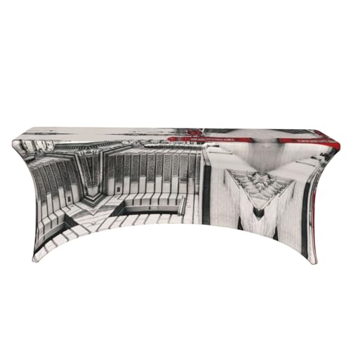 Nappe extensible imprimé Londres anti-pli pour buffets et banquets sans stress - 3