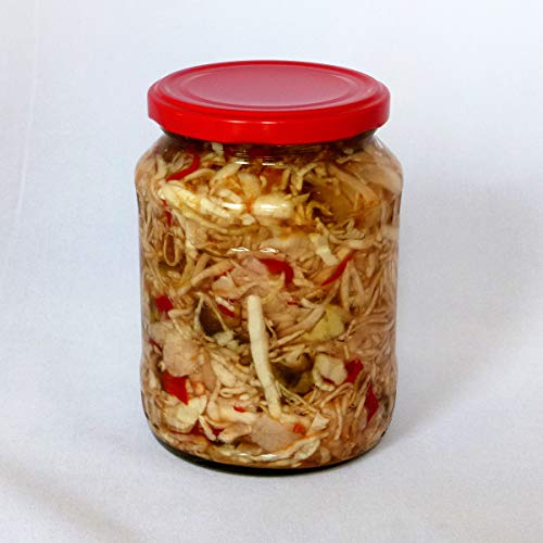 Bátyai Köstlichkeiten - Krautsalatmix aus Kalocsa 720ml sauer eingelegtes aus Ungarn handarbeit Manufakturware (Mild)