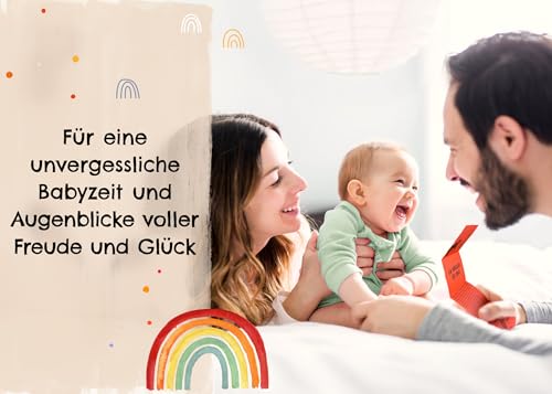 Losbox zur Geburt - Das Geschenk zur Geburt für Mama, Papa & Baby I 50 Lose mit wundervollen Ideen für das erste Jahr I Geschenk zur Geburt für Mädchen & Jungen und Geschenkidee für werdende Eltern