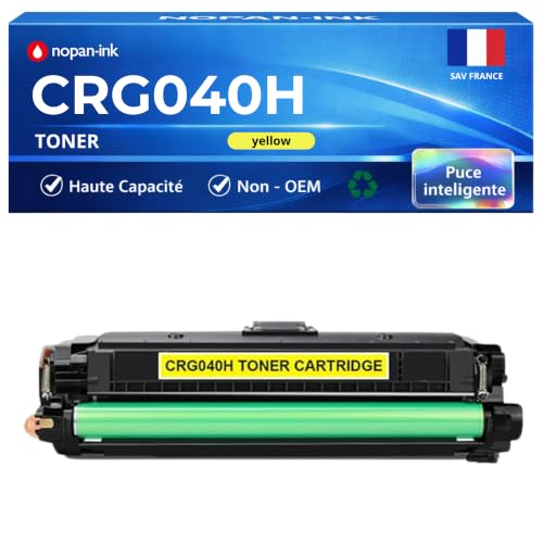 Toner compatible CRG-040H jaune résoud les pannes d'encre sur Canon LBP 712Cdn