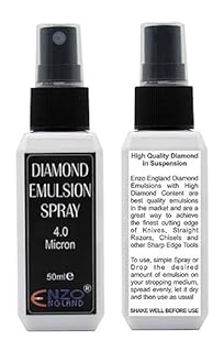 ENZO ENGLAND - 50ml Poly Diamond Suspension Stropping Emulsion Premium Quality Knife Sharpener Poly Diamond Spray 0.5, 0.25, 1.0, 2.0 & 4.0 Micron (4.0 Micron)