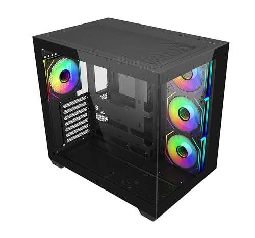 Image of Cooler Master Elite 681 Computer Case- Black |4 X Pre-Installed Reverse Argb Fans|Upto 360mm AIO Support|ATX Motherboard Support |Ready for RTX 50 Series Upto 410mm |Type C Connector